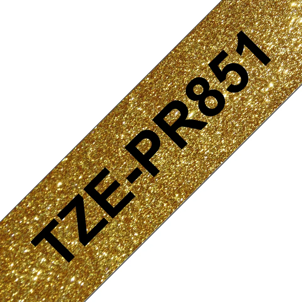 Brother TZe-PR851 24mm x 8m tape black on gold