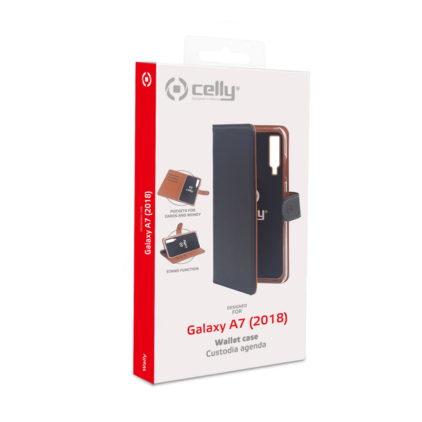 Custodia per Cellulare Samsung Galaxy A7 (2018) Nero, Marrone