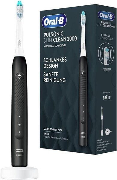 Oral-B Pulsonic Slim Clean 2000 Electric Toothbrush, Black