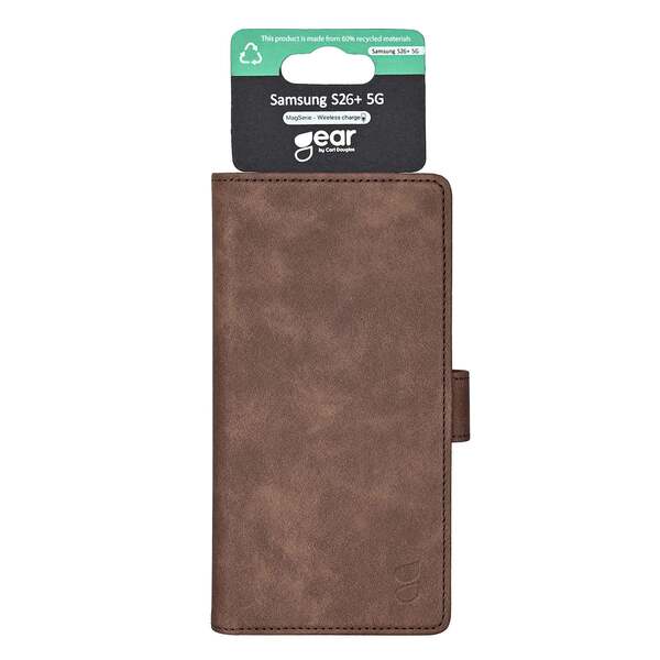 GEAR Classic 3 card Recycled Magnetic Samsung S26+ Brown