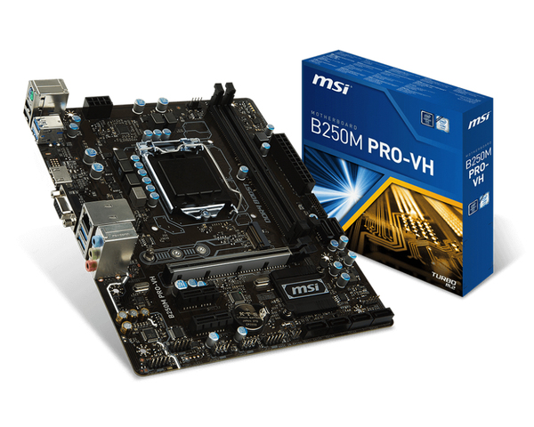 MSI B250M PRO-VH, mATX moderkort