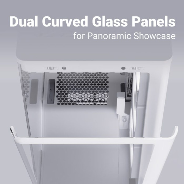 AeroCool P500A midi-tower chassi med f&ouml;nster, svart