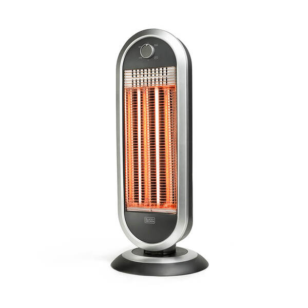 Black+Decker - carbon heater, black, 900W