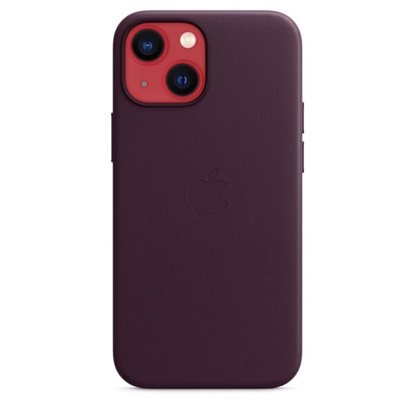 Apple iPhone 13 mini, MagSafe -nahkakuori, Dark Cherry