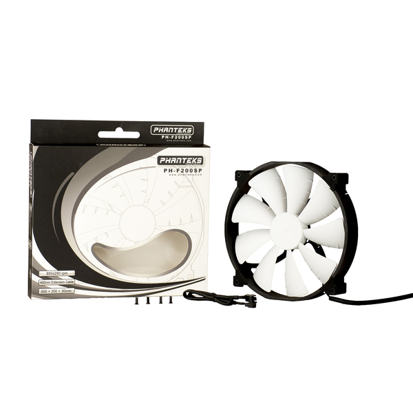 Phanteks 200mm Fan - Black/White