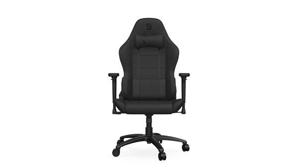 SilentiumPC Gear SR400F BK Gaming Chair Black Fabric
