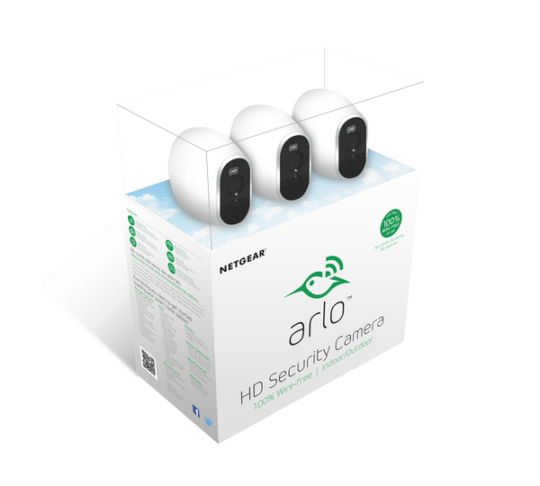 Arlo VMS3330 - Videopalvelin + kamera(t) - wireless - 3 kamera/kamerat - CMOS