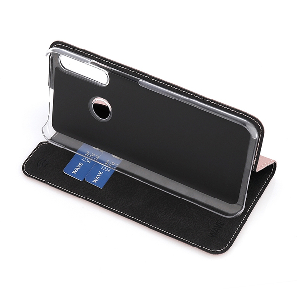 Wave Book Case, Huawei P Smart Z - flipfodral, Rose Gold