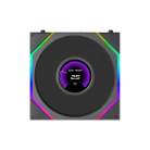 LIAN LI UNI FAN TL LCD FLEX Reverse PWM ARGB -tuuletin, nestelaakeri, 120 mm, musta