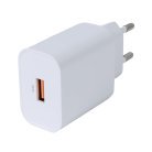 Deltaco 18W USB-A - charger, White