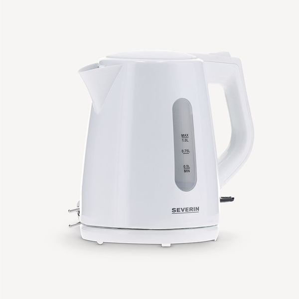 Severin WK 3411, kettle (white, 1.0 liter)