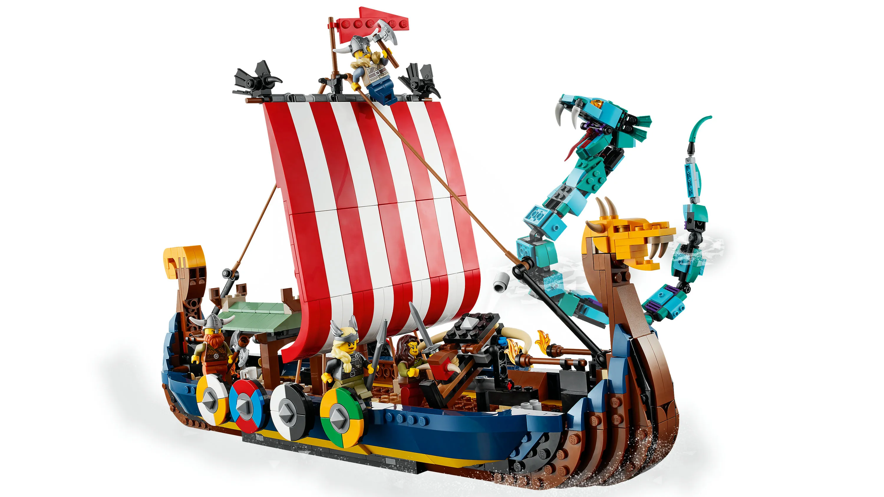 Lego Creator 3in1 Viking Ship with Midgard Serpent 31132