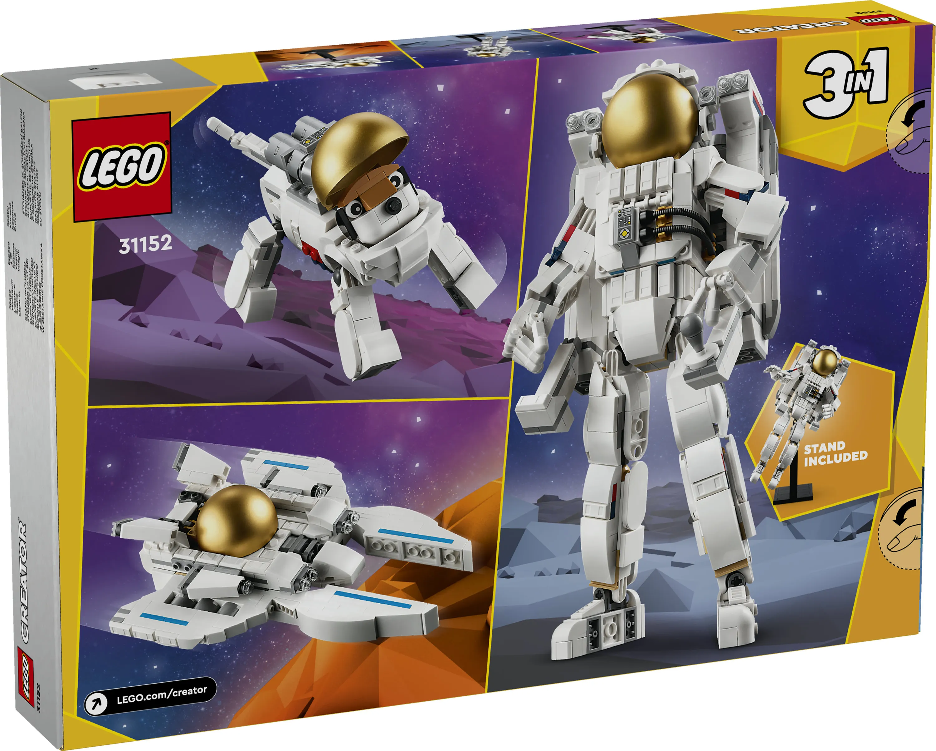 LEGO Creator 3-in-1 Astronaut in Space 31152
