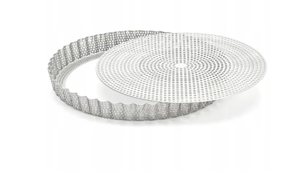 De Buyer 3214.24 Cannel&eacute; Forato Perforerad bakform i rostfritt st&aring;l med l&ouml;stagbar botten 24 cm