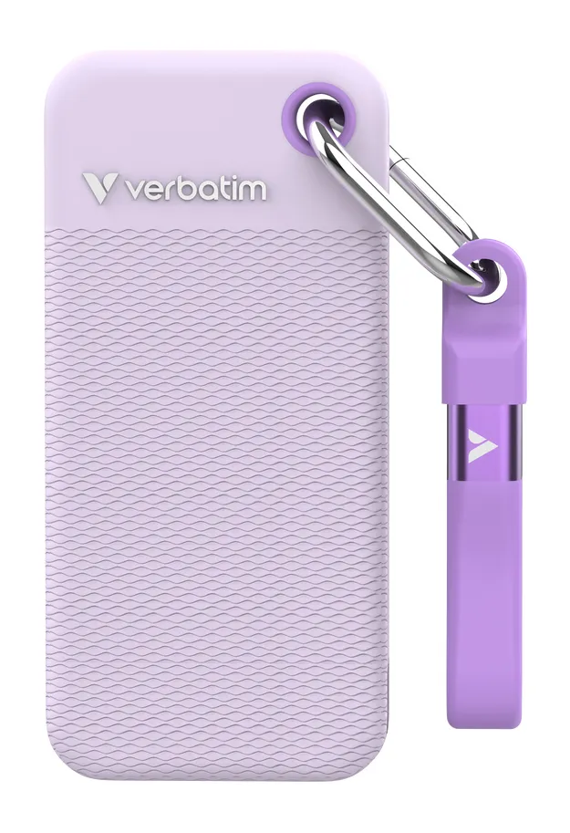 Verbatim Pocket SSD USB 3.2 Gen 2 1TB USB-C - extern SSD, Lila