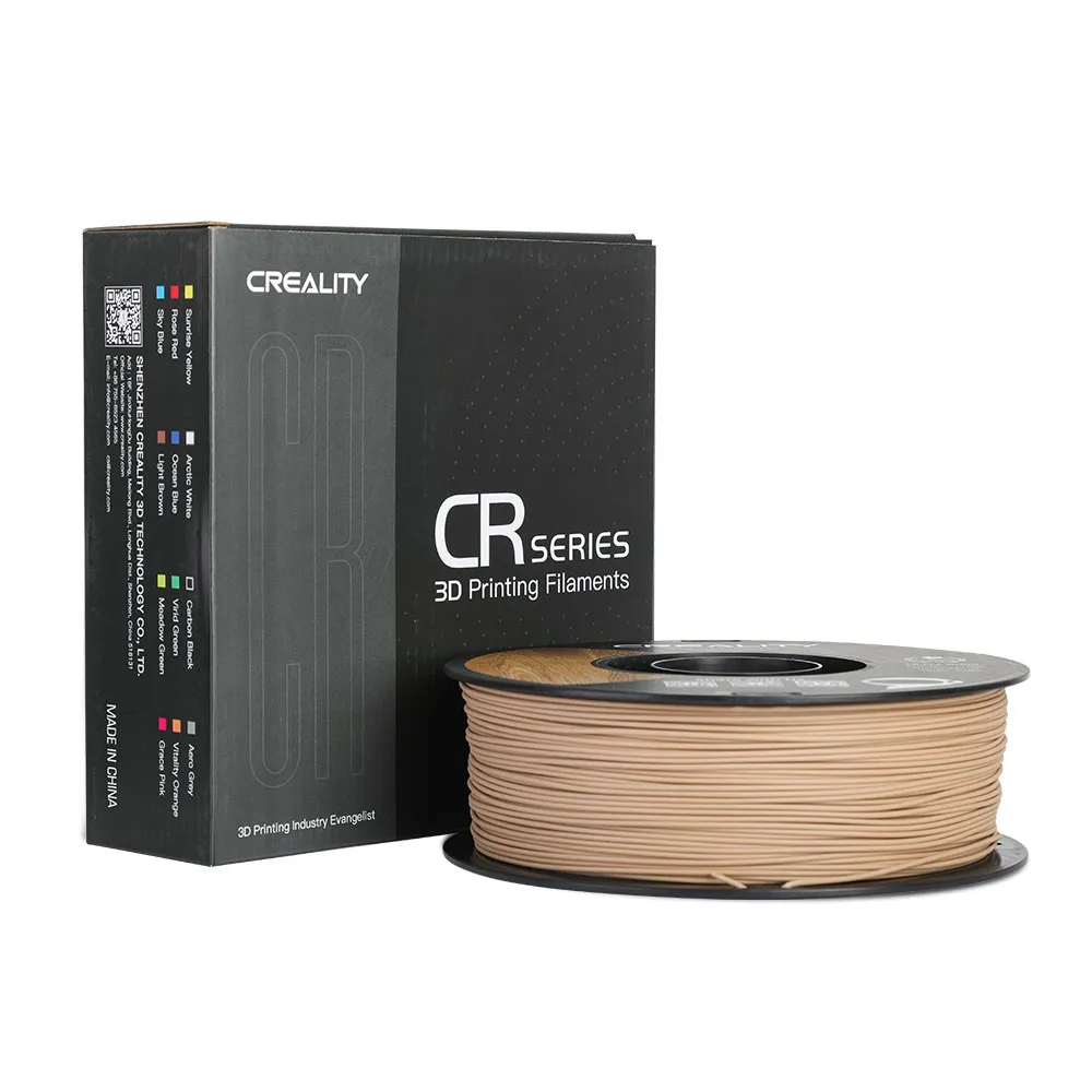 Creality CR-Wood PLA Wood 1.75 mm, 1 kg 3D Printer Filament, White Pine
