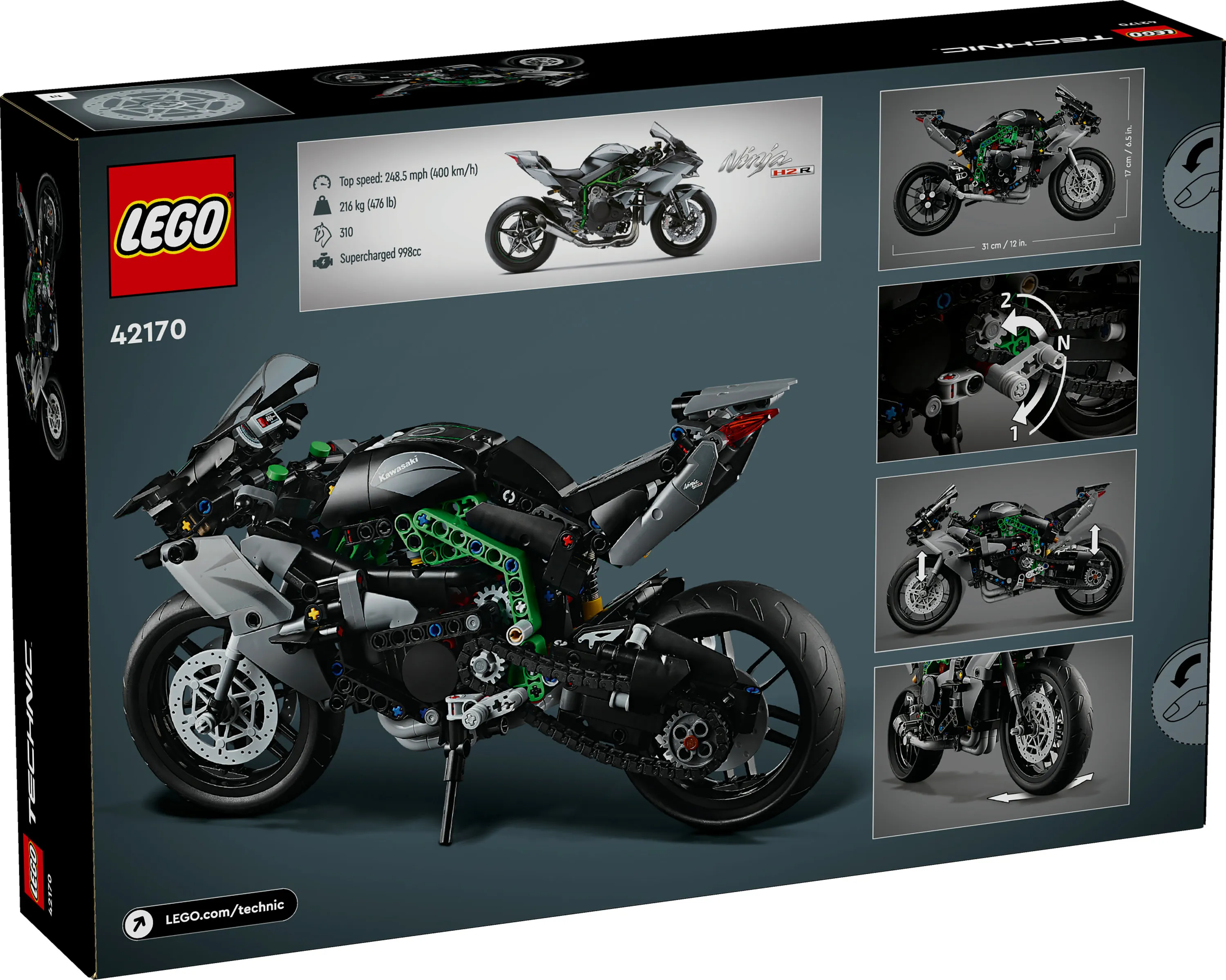 LEGO Technic Kawasaki Ninja H2R Motorcycle 42170