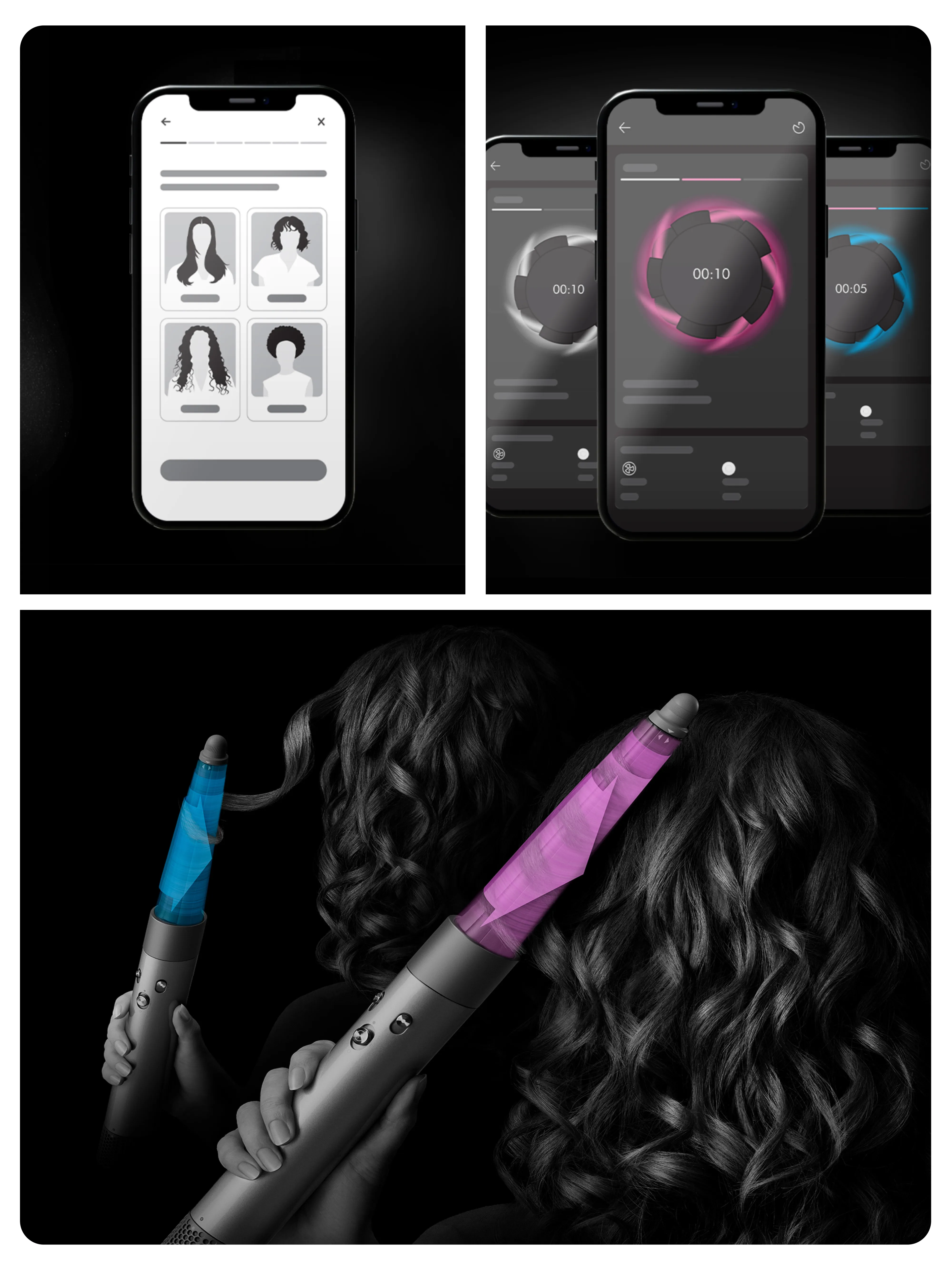 Dyson Airwrap i.d. - long hair styler, prussian blue