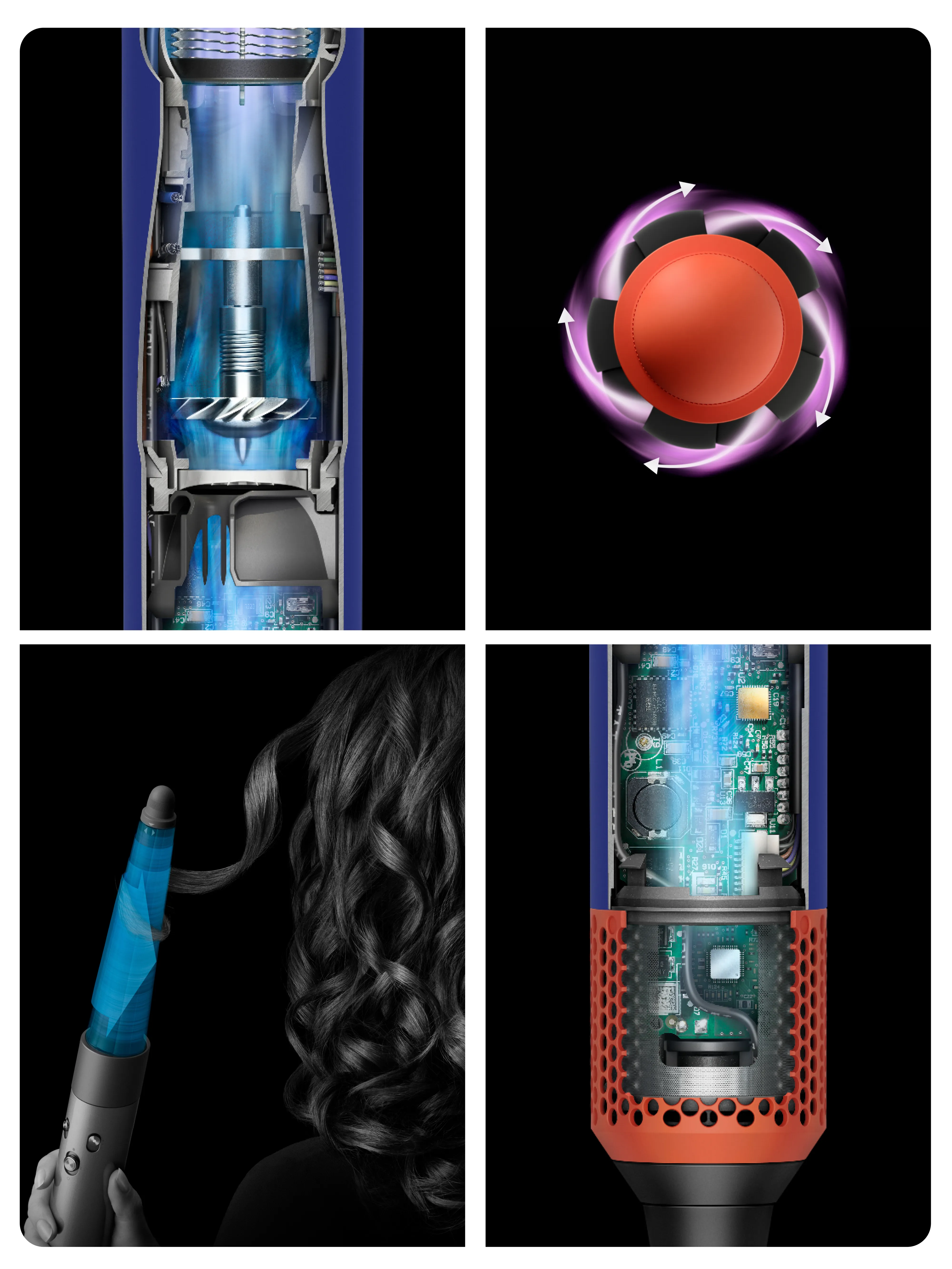 Dyson Airwrap i.d. - long hair styler, prussian blue