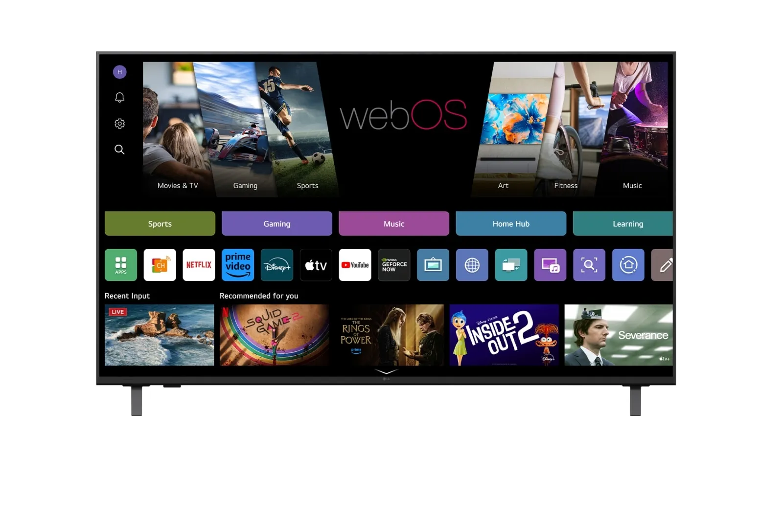 LG 55UA75003LA 55" 4K LED WebOS TV, 60 Hz, HDR10, HLG