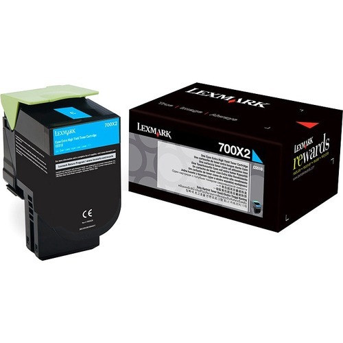 Lexmark 700X2 -laserv&auml;rikasetti, syaani