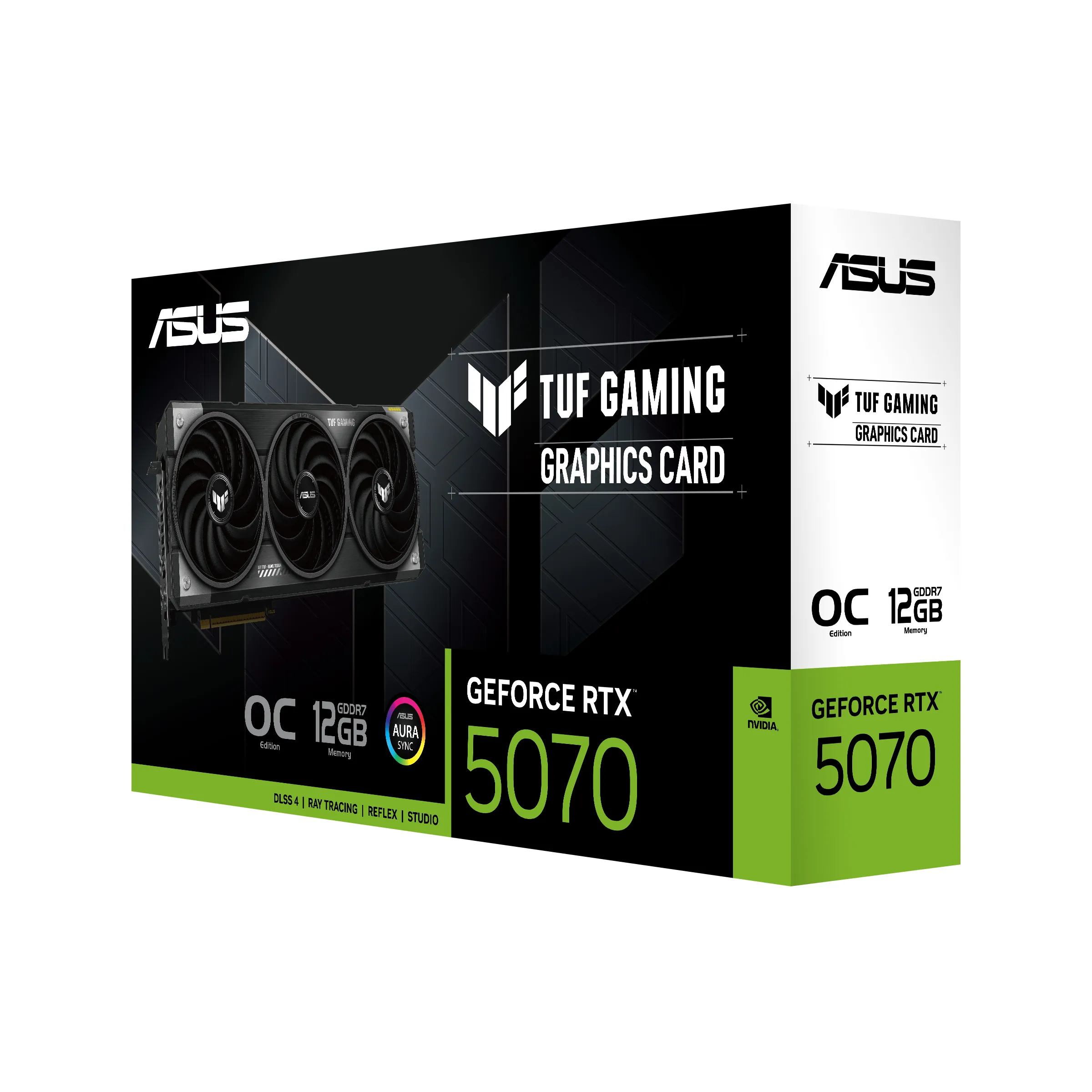 Asus GeForce RTX 5070 TUF Gaming OC 12GB - Graphics card + NVIDIA Bundle: Arc Raiders