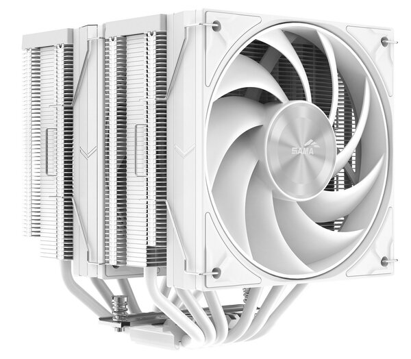 SAMA A60 Dual-Tower CPU Air Cooler - 2 x 120 mm - White