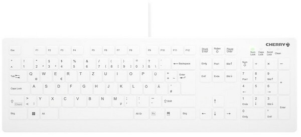 Active Key Hygiene Medical Flat Profile Sealed -n&auml;pp&auml;imist&ouml;, valkoinen