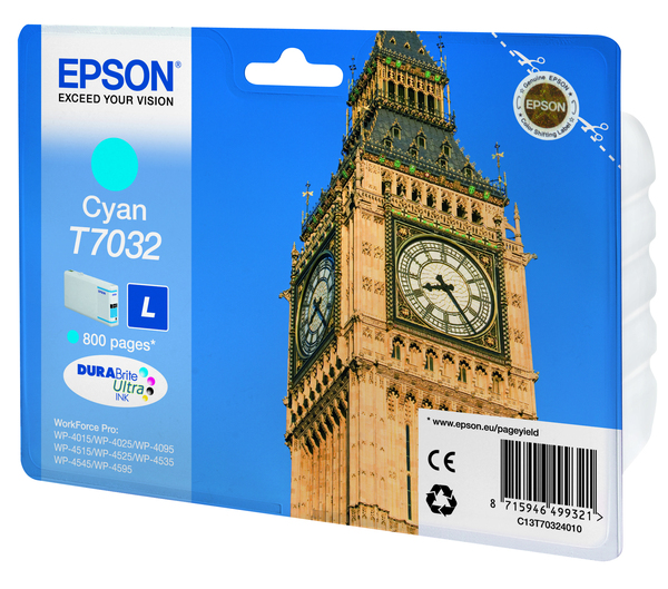 EPSON CYAN WP4000/4500 INK L