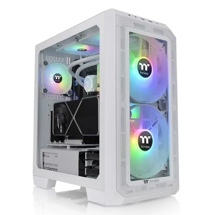 Thermaltake View 300 MX - miditornikotelo, ikkunalla, Valkoinen