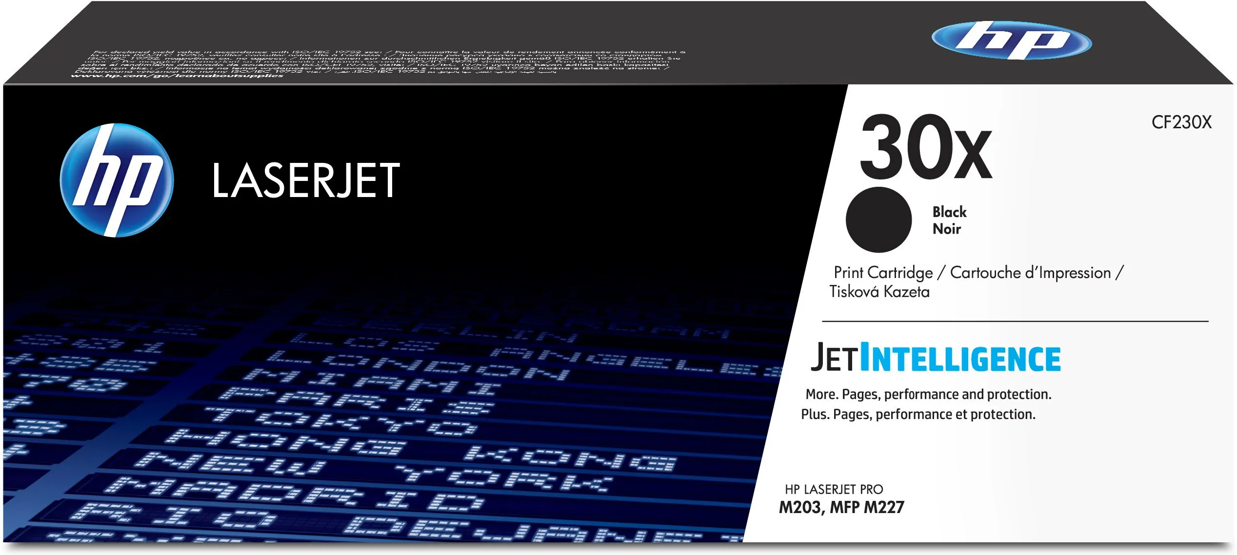 HP 30X lasertoner, svart