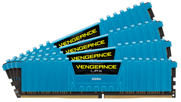 Corsair 32GB (4x8GB) Vengeance LPX, DDR4 2400MHz - Blue