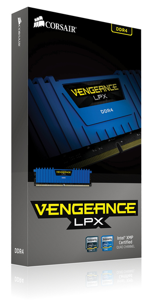 Corsair 32GB (4x8GB) Vengeance LPX, DDR4 2400MHz - Blue