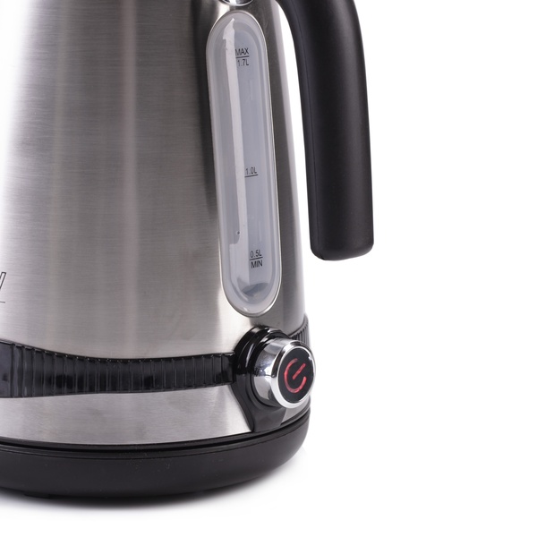 Camry CR 1291 kettle, 1.7L, 2200W, Black/Stainless steel