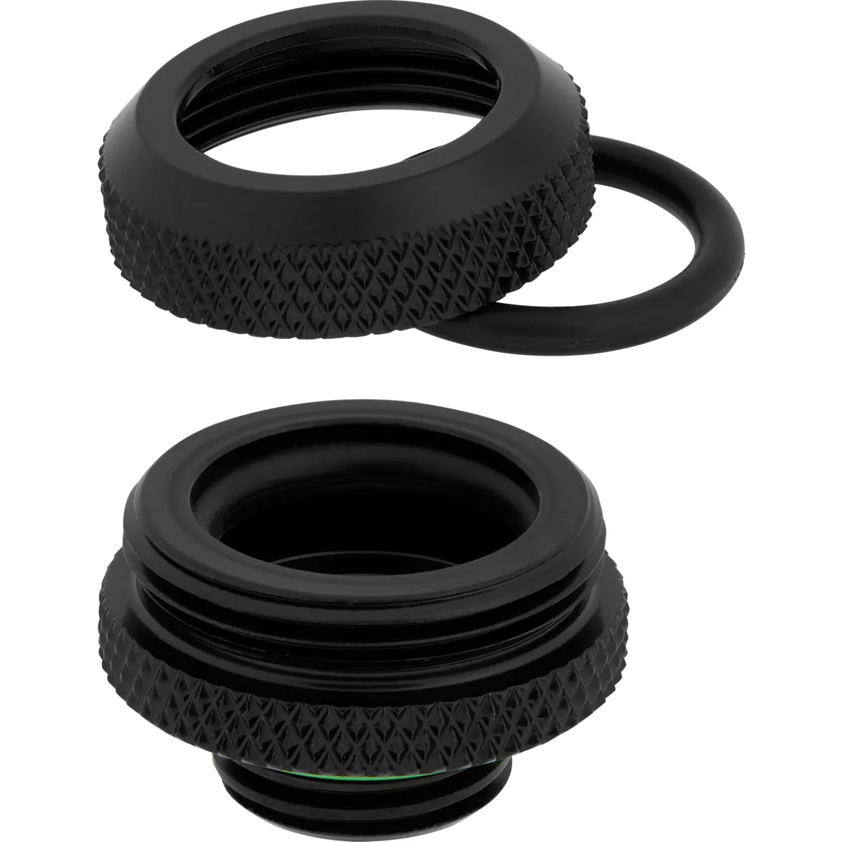 Corsair Fitting (hard tube),XF Hardline 4-pack (14mm OD compression_ black)
