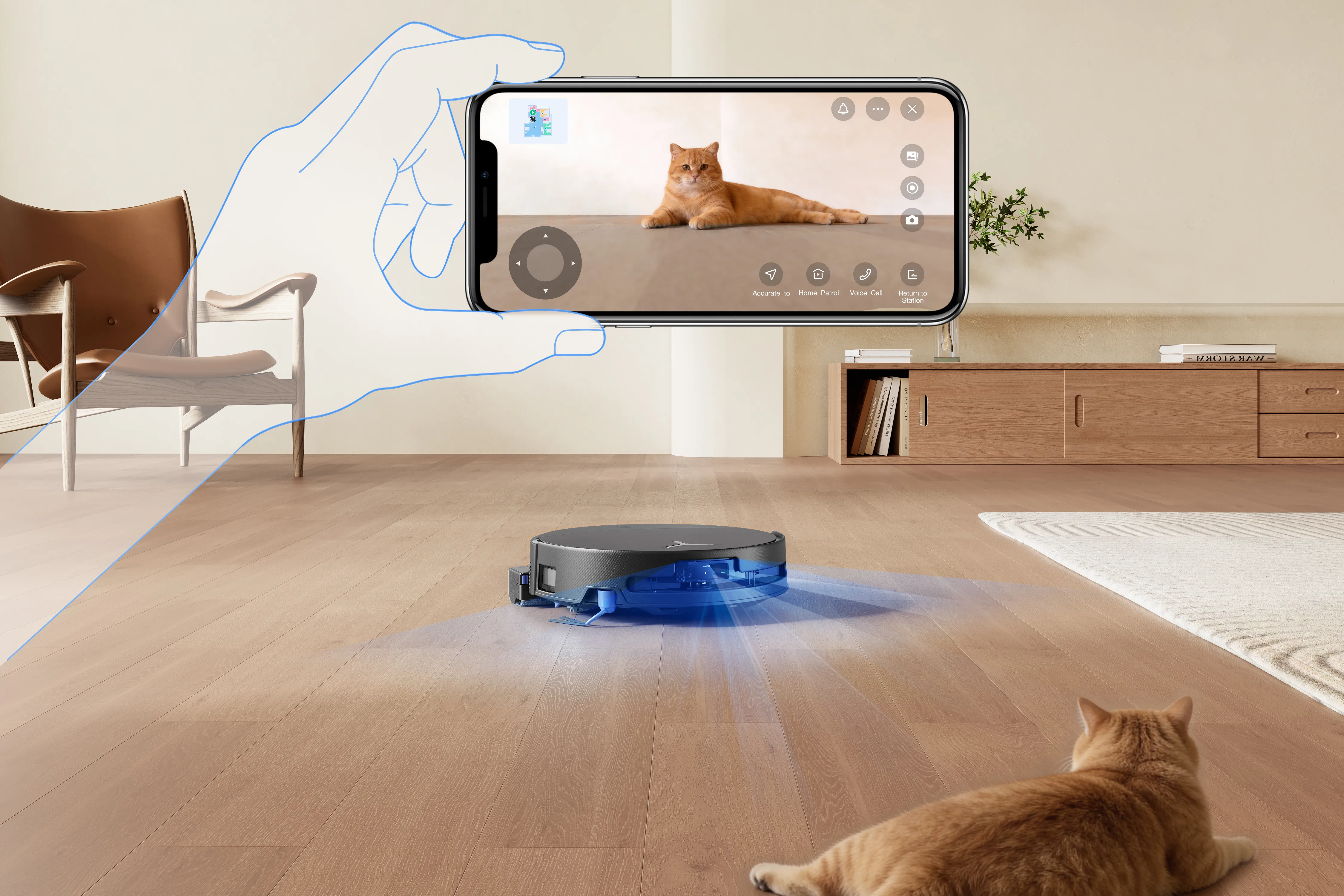 ECOVACS DEEBOT T90 PRO OMNI 4000 mAh Robot vacuum cleaner, Black