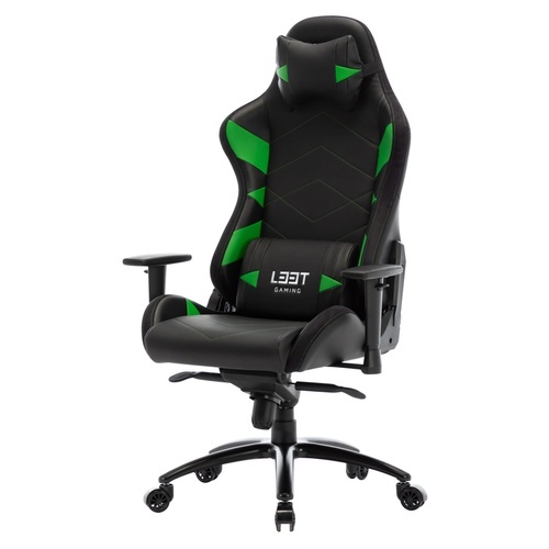 L33T Elite V4 (PU) - gaming chair, green