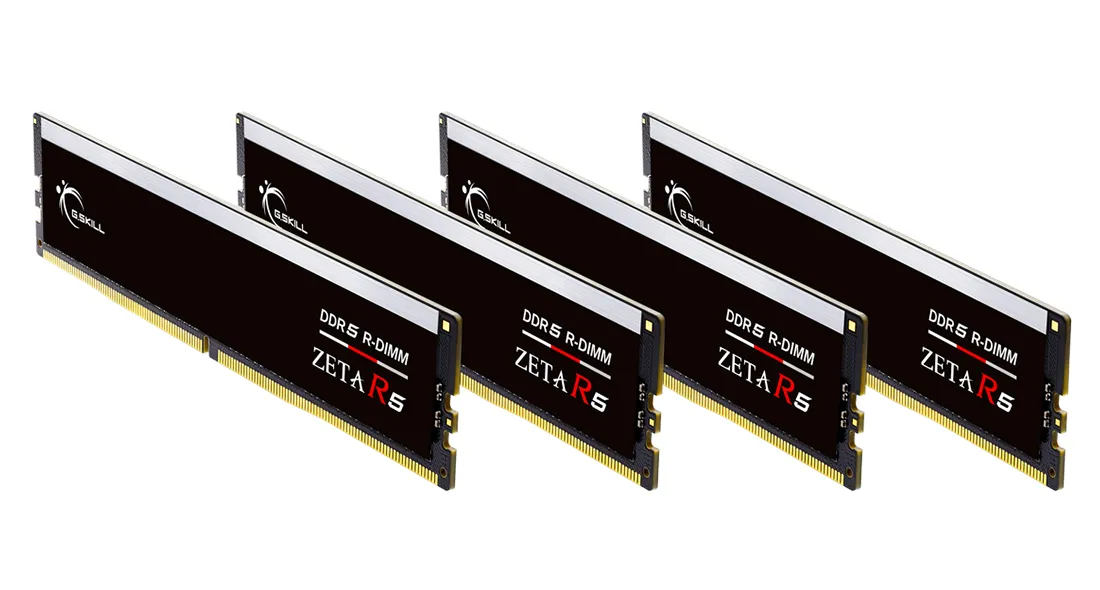 G.SKILL Zeta R5 R-DIMM 64 GB (4 x 16 GB) DDR5 6400 MHz, CL32 minne (XMP)