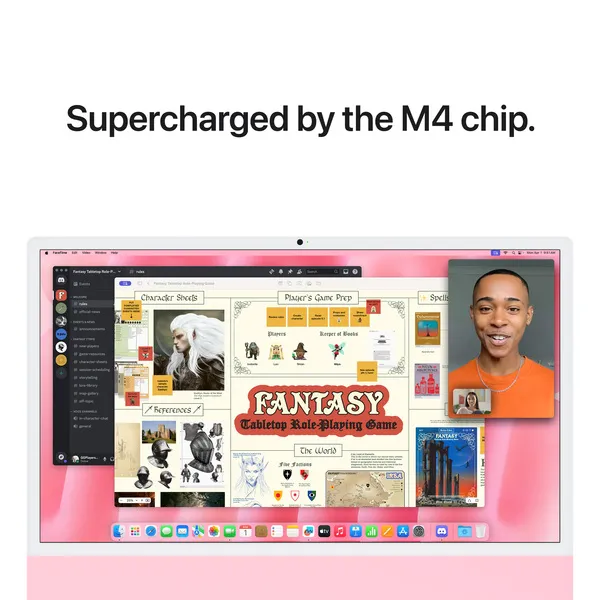 Apple iMac 24&quot; (M4 10C / 10C), 16GB, 512GB, MacOS - All-in-one, Pink