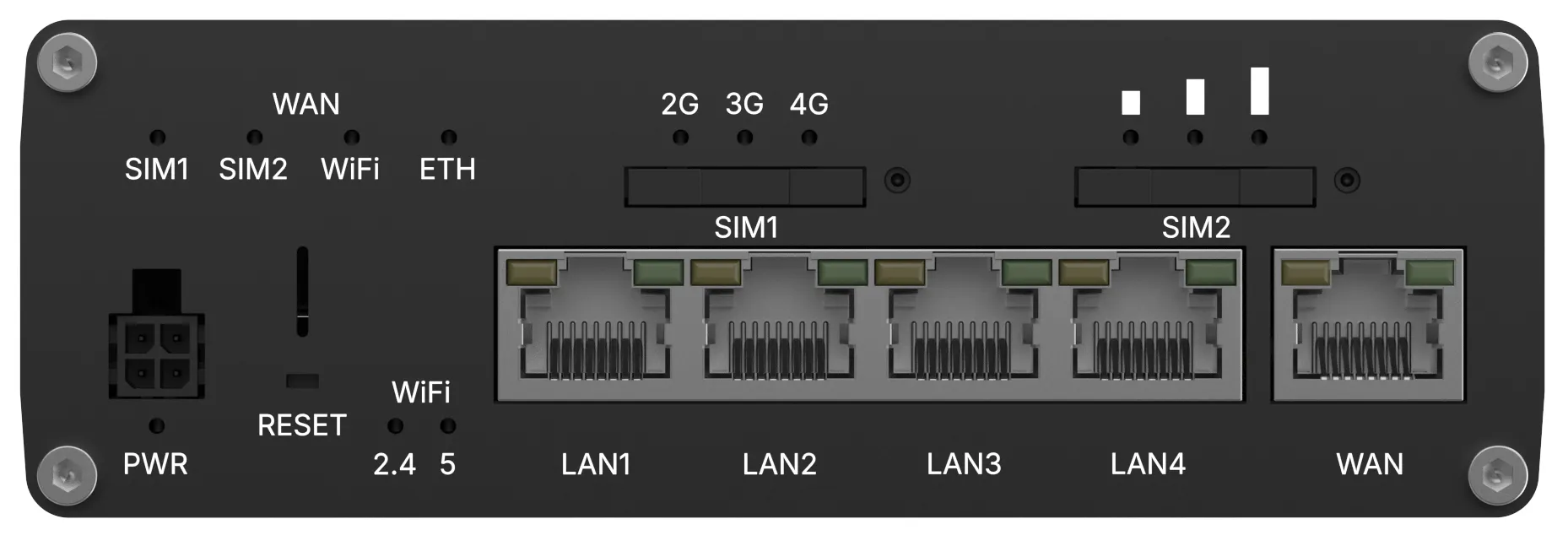 Teltonika RUTC41 -reititin, Wi-Fi 6, Dual-band, 4G, musta