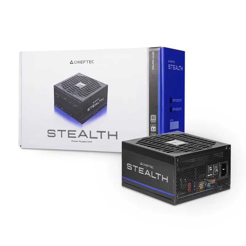 CHIEFTEC Stealth SPX-1000-FC 1000W -virtalähde, 80 Plus Platinum