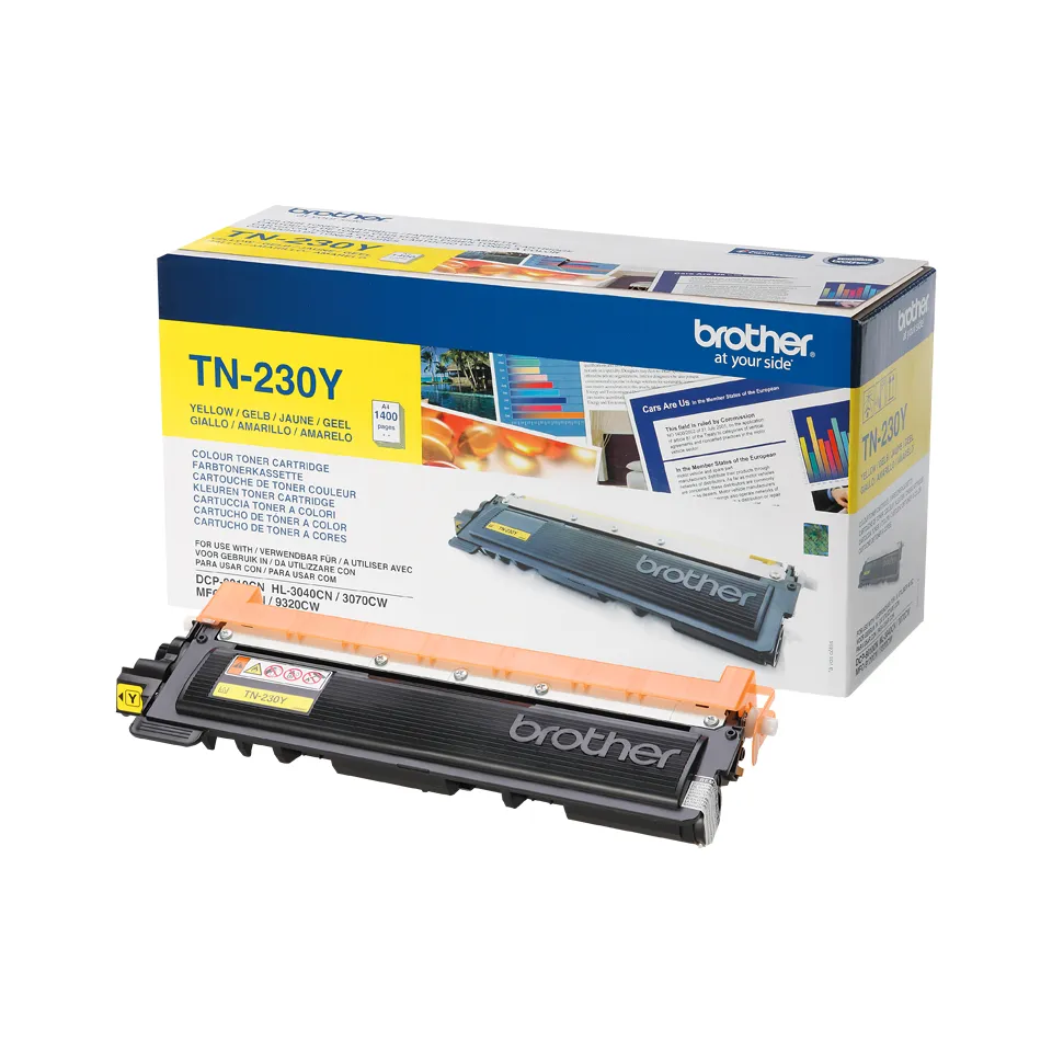 Brother TN230Y toner cartridge, Yellow