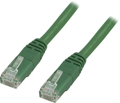 Deltaco Cat6 U/UTP RJ45 1.5m Network Cable, Green