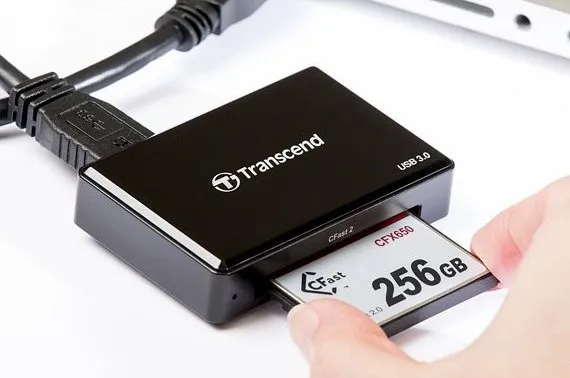 TRANSCEND RDF2 USB 3.1 MULTI-CARD READER BLACK
