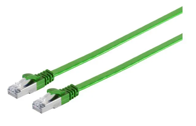 MicroConnect Cat6a U/FTP RJ45 7.5m Network Cable, Green