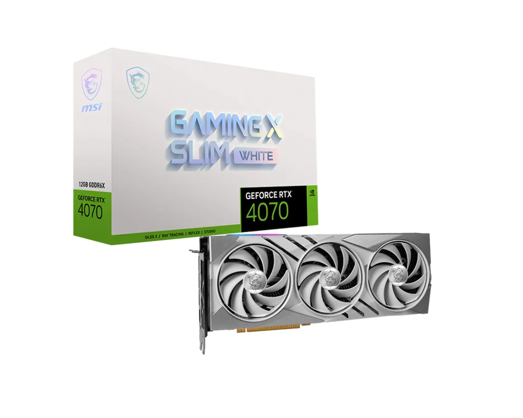 MSI GeForce RTX 4070 Gaming X Slim White 12GB - Graphics card
