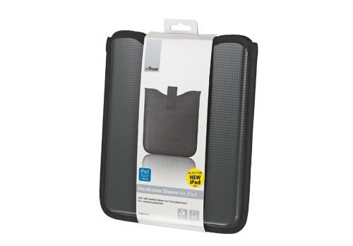 Trust Hardcover Sleeve for Apple iPad - Musta