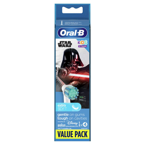 Oral-B Kids Star-Wars - borsthuvuden, 4 st