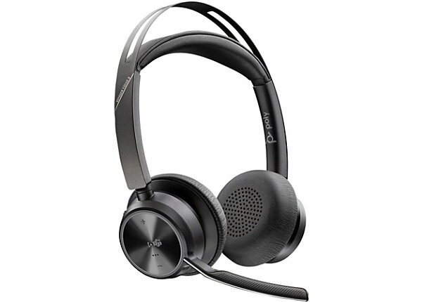HP Poly Voyager Focus 2 USB-C Wireless Headset with Charging Stand, Black