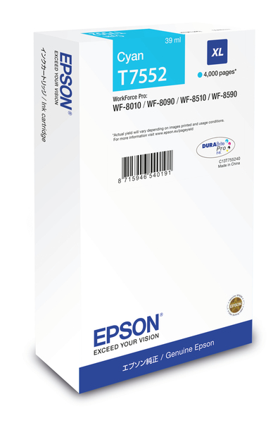 T7552 cyan ink XL